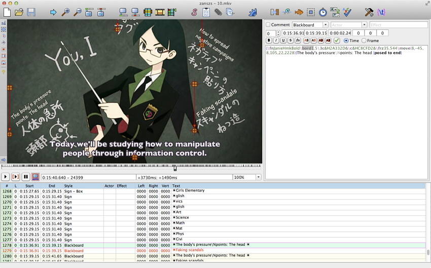 Aegisub Advanced Subtitle Editor