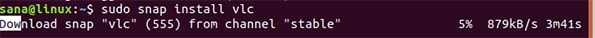 Install the Snap Package for VLC