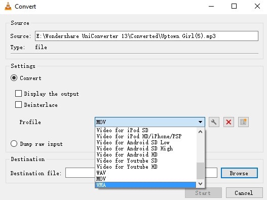 mp3 to wma conversion