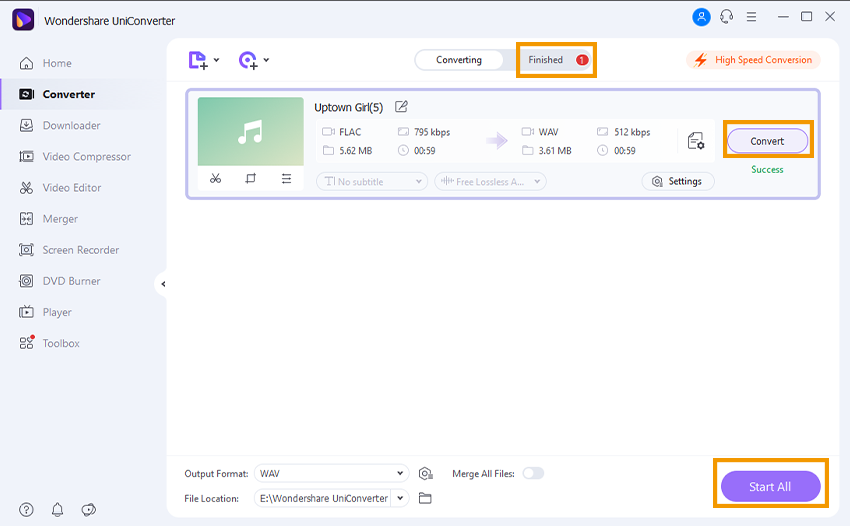 how to convert flac to wav windows 7