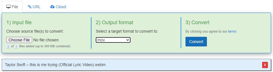 convert webm to mov freefileconvert