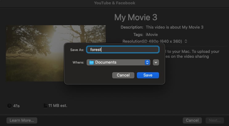 how to upload imovie to youtube on mac 3