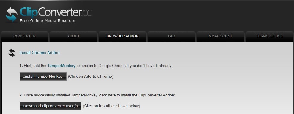 youtube to mp3 converter for chrome ClipConverter.cc 1