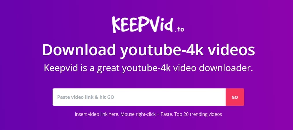 download 4k youtube with keepvi