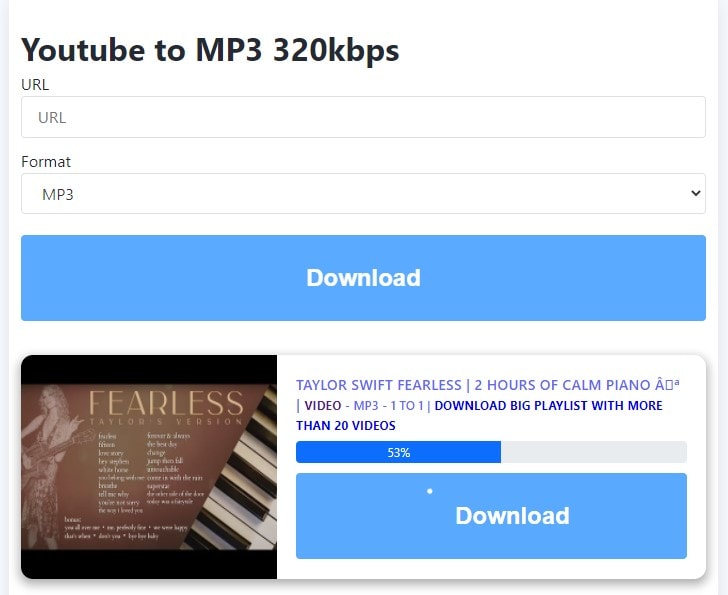 convert youtube to itunes with loader.io