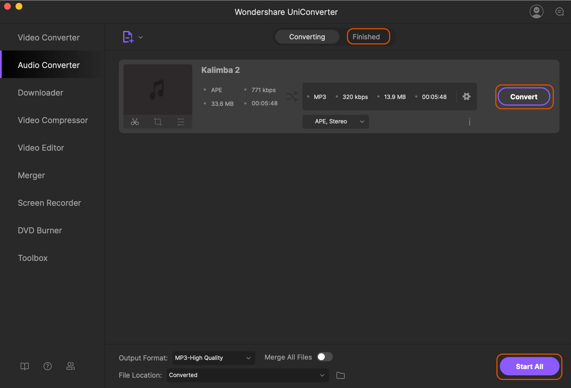 ape to mp3 online converter