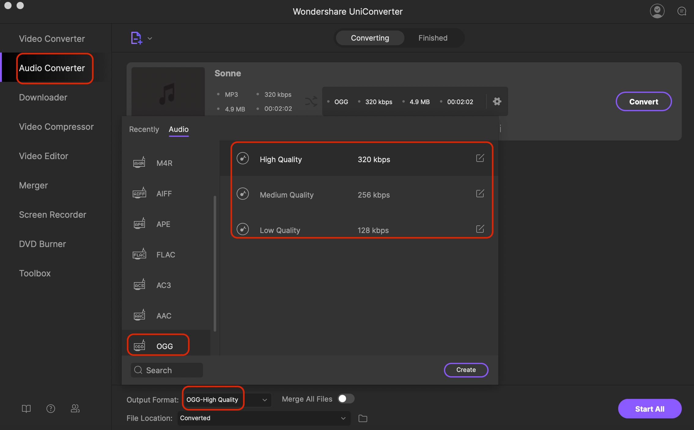 mp3 to ogg converter