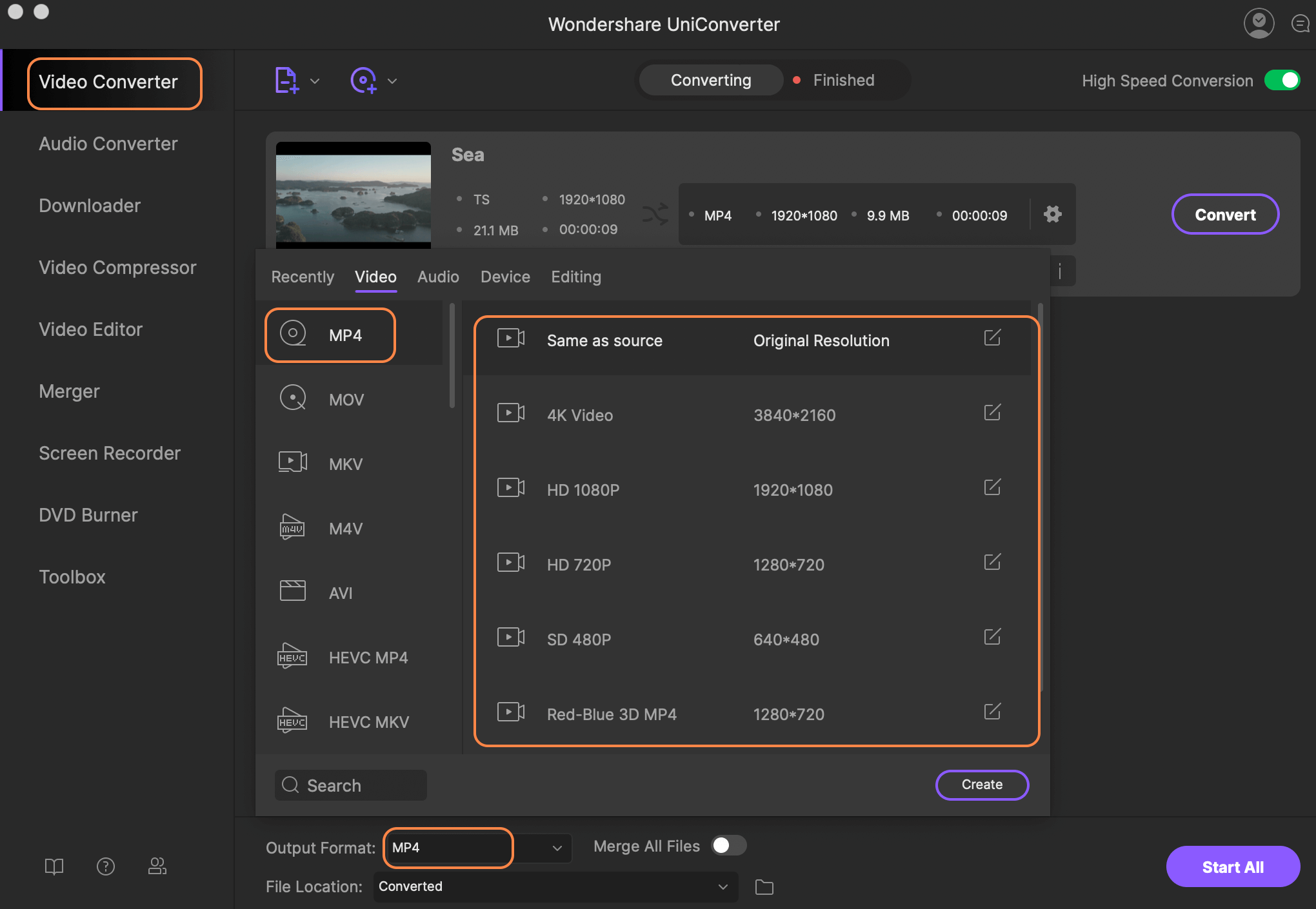 m2ts format mp4