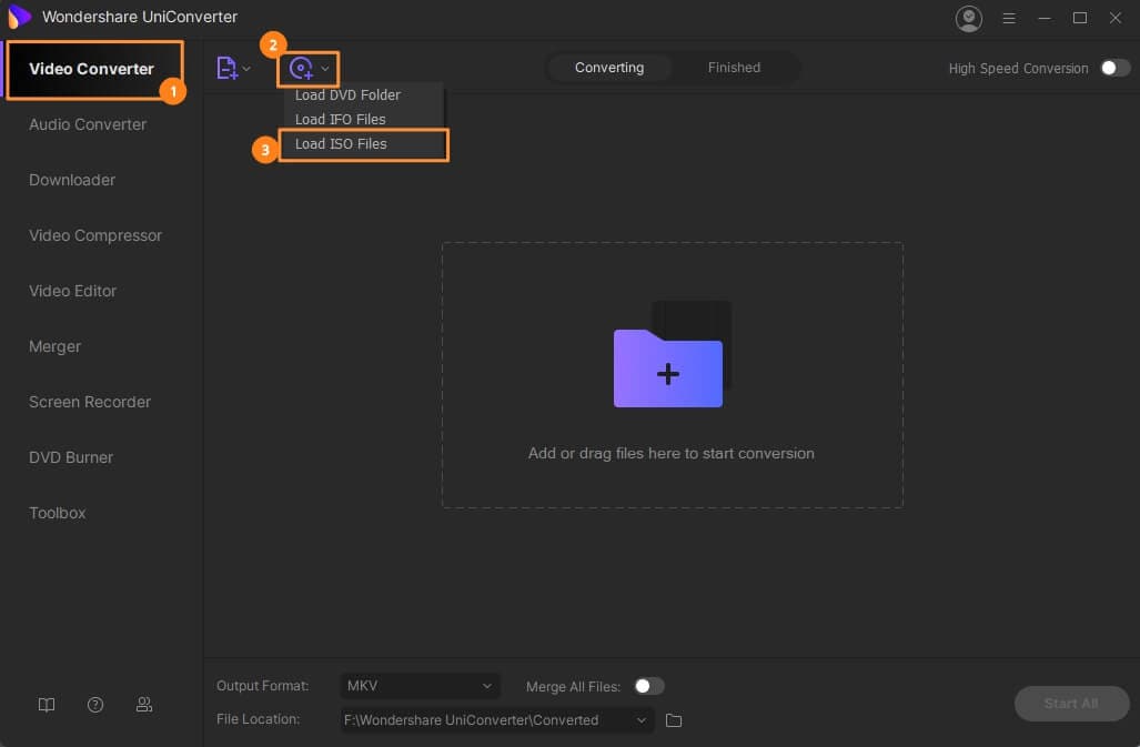 ajouter l'iso au convertisseur mkv