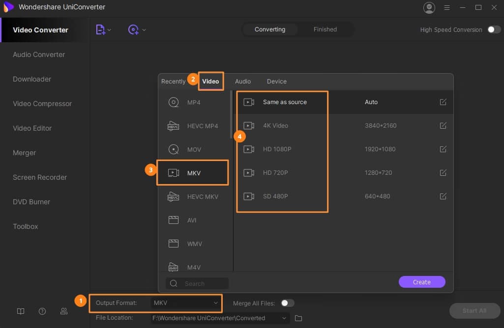 sortie en mkv sur un convertisseur iso vers mkv