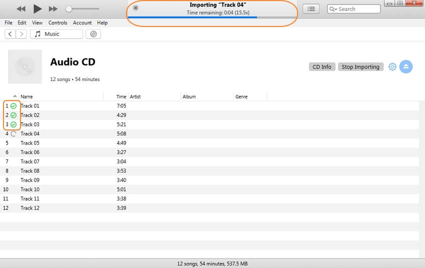 convert cd in itunes