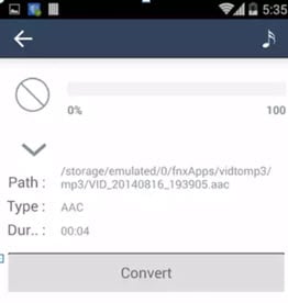 android convert aac to mp3