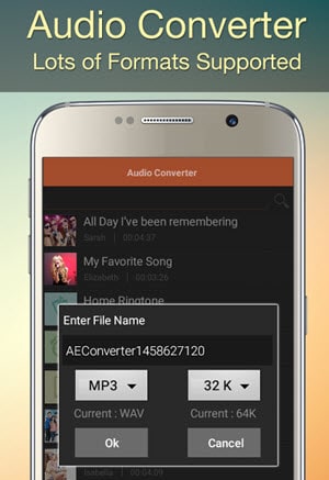 mp3 a wav android