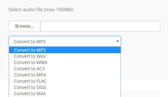 online convert aac to mp3