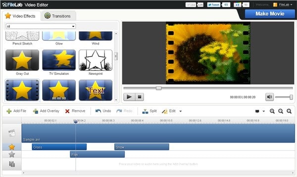 trim mp4 online using FileLab Video Editor