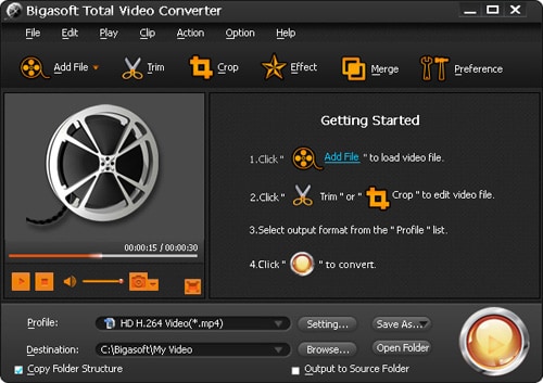 convertitore video per mac bigasoft