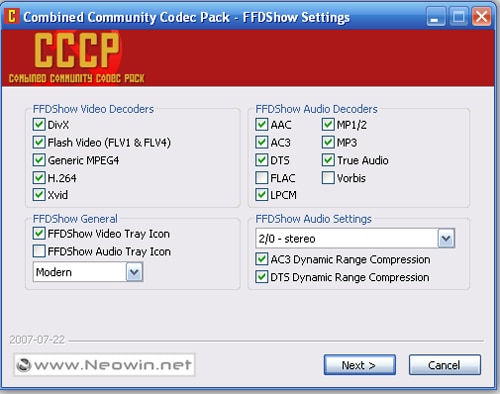 mpeg4 codecs for windows media player