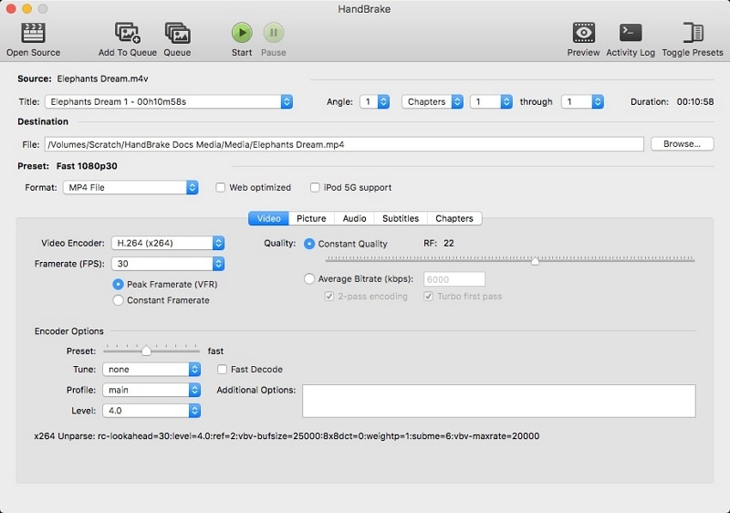 Free Video Compressor on Mac with handbrake