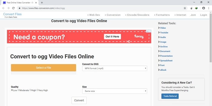 mp4 to wav online with Convert Files
