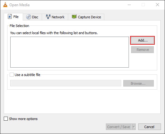 Convert OGG to MP4 with VLC step 3