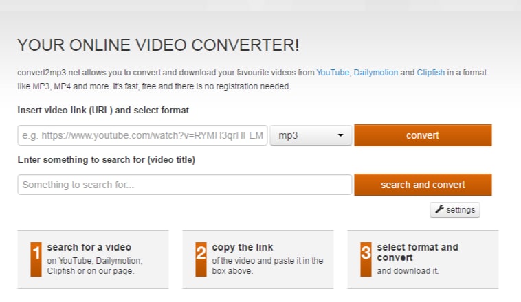 Array of regulate Dinner Top Sites for Converting YouTube Videos to MP3