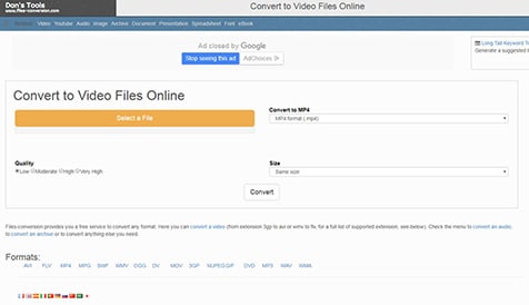 online mp4 to mov converter