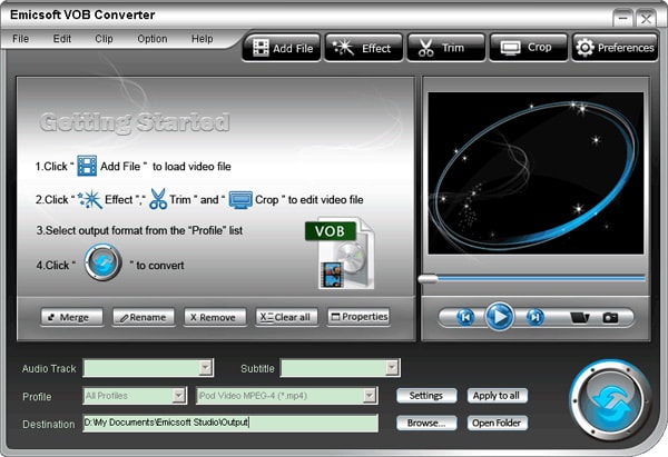 salto Manía Zoológico de noche VOB to MP4 Converter Free - How to Convert VOB to MP4 on Mac/PC