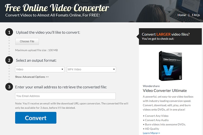 Convertisseur avi en mp4 en ligne