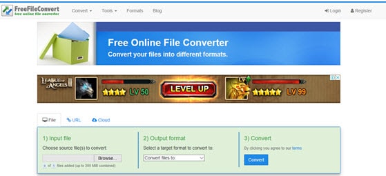 convert dvd to mp4 online with Free File Convert