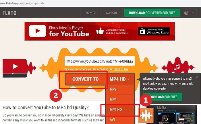 Youtube converter into mp4 hd