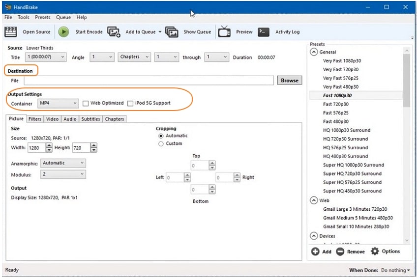 ajouter mkv à handbrake