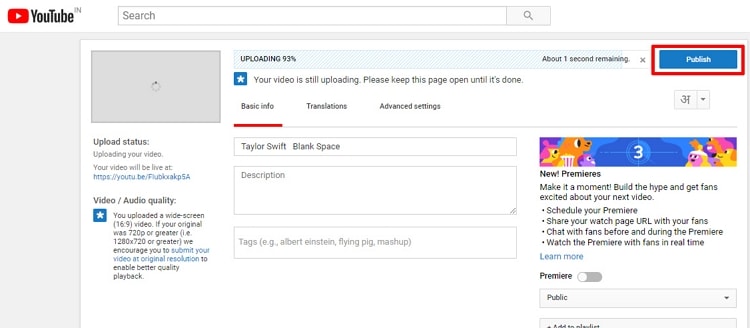 Upload Long Videos to Twitter step 4