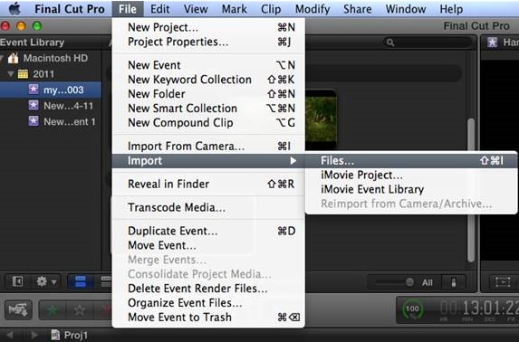 importing avchd to mac