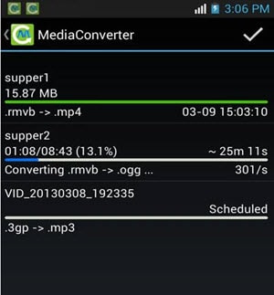 mp4 in mp3 Konverter android
