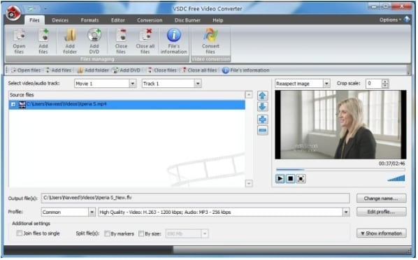 VSDC Video Converter