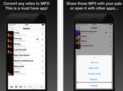 convert video to mp3 on iphone