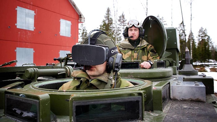 virtual reality military training