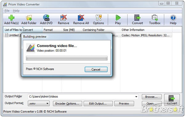 how to convert video files to wmv