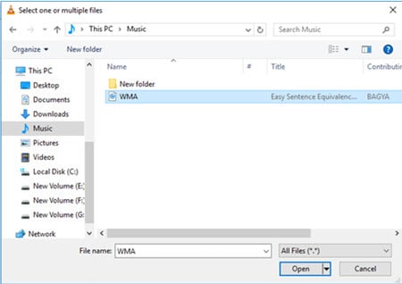 how to convert wma to mp3 using vlc