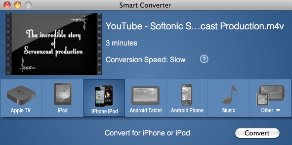 convert video on iphone