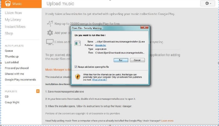 google play music upload de flac