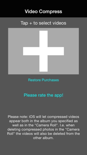 step 1 for how to compress Video for WhatsApp iPhone