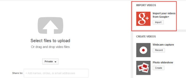 google drive to youtube