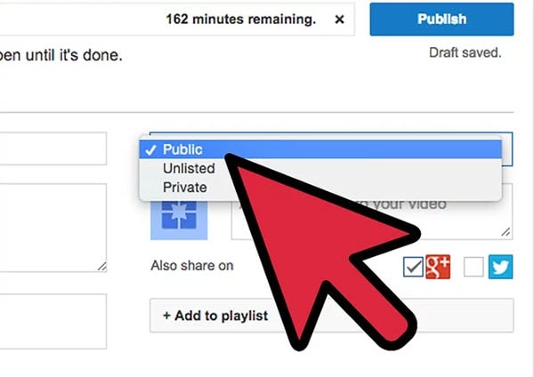 how to upload a private video to youtube