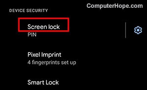 screen lock